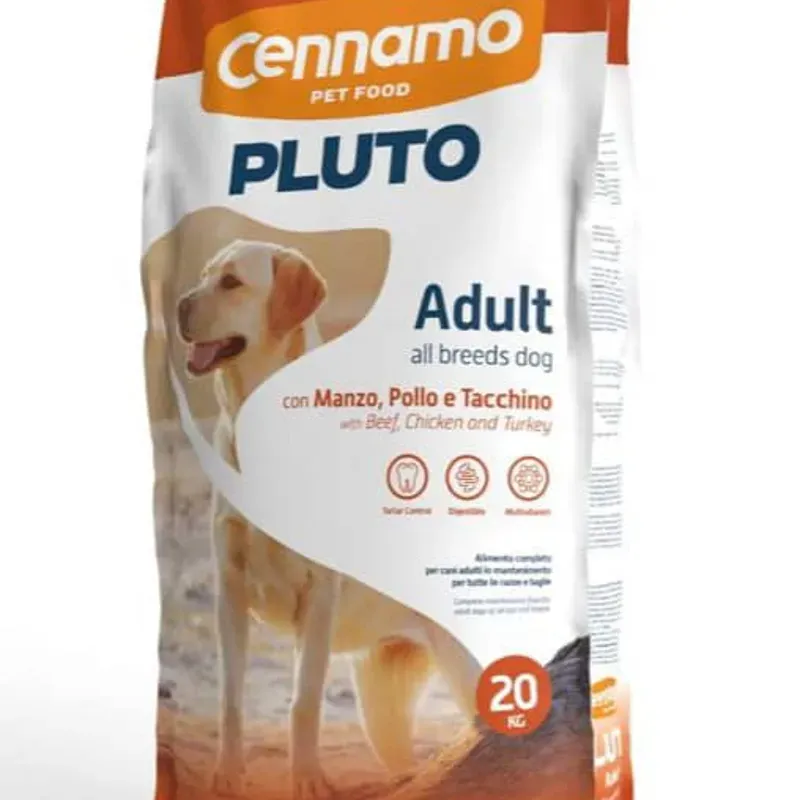 PLUTO ADULTO RES, POLLO, PAVO 20 KG