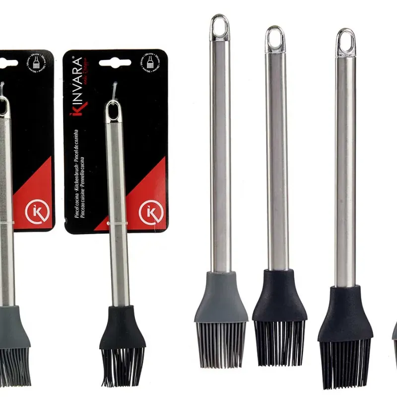 Pincel de cocina de acero y silicona (2 colores)