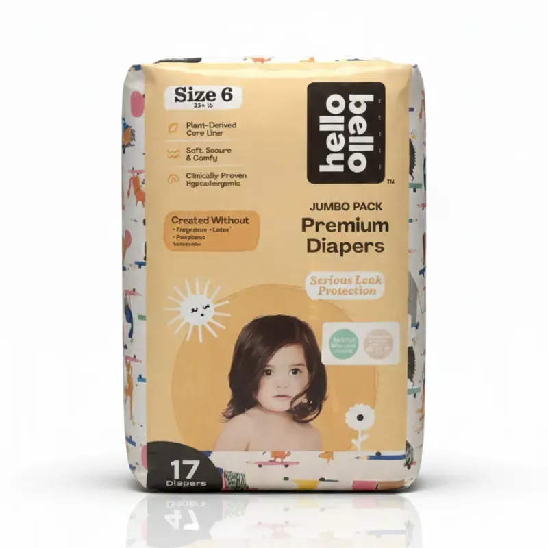 Pañales Premium Hello Bello Talla 6 (35+ lb) - Pack Jumbo de 17 Pañales