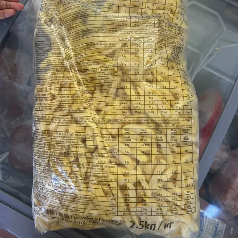 papas prefritas 2.5 kg