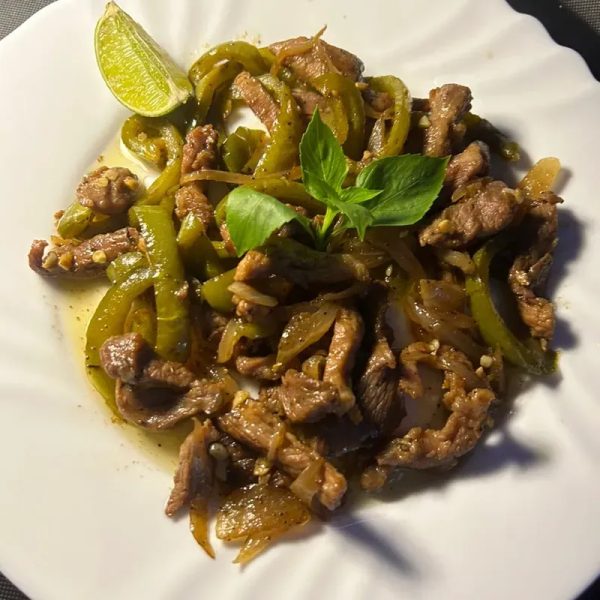 Fajitas de cerdo grillé