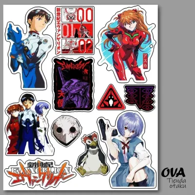  Pack de stickers Evangelion