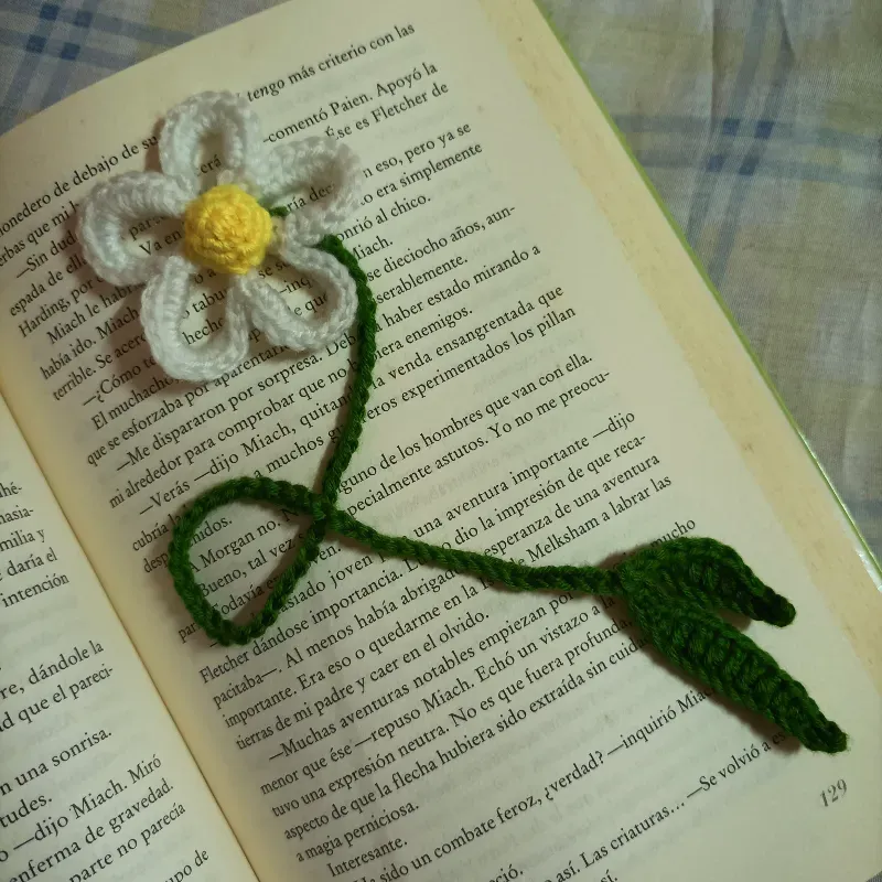 Marcador de flor margarita