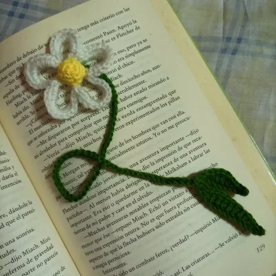 Marcador de flor margarita