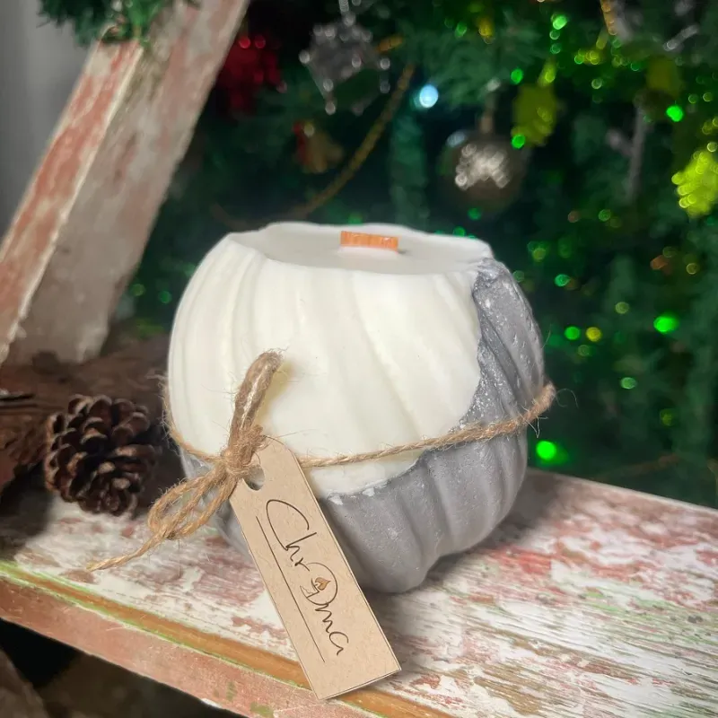 Vela de soja en espiral