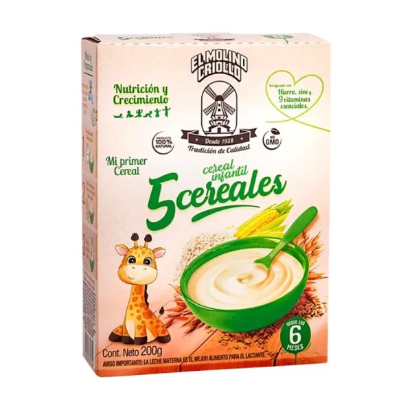Cereal Infantil 5 Cereales El Molino Criollo