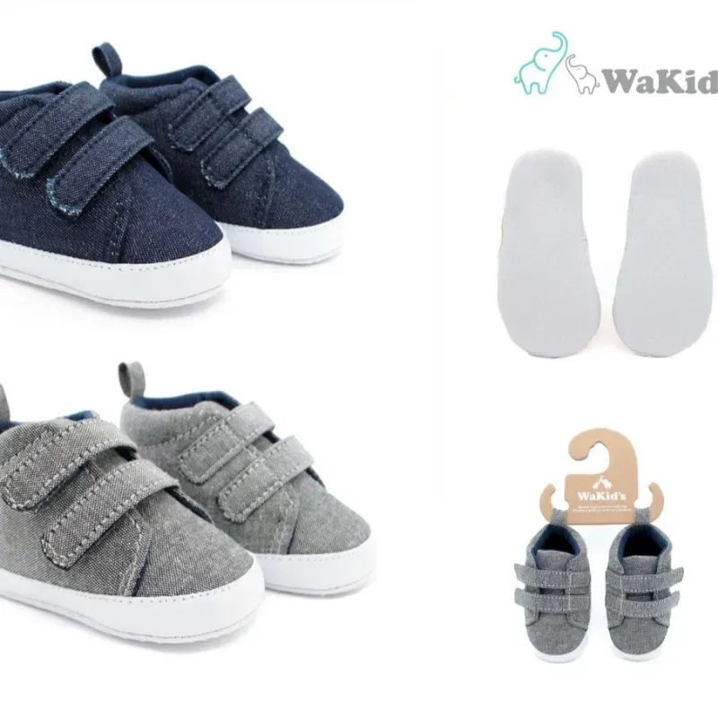 Set de Zapaticos Infantiles de Peguetas Negro/Blanco