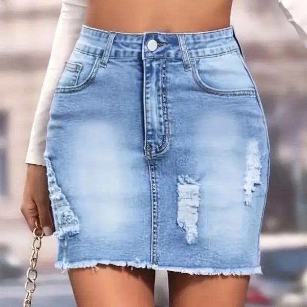Falda denim