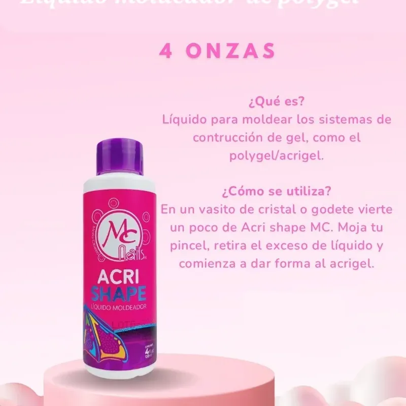 Liquido moldeador de polygel (4 onzas)