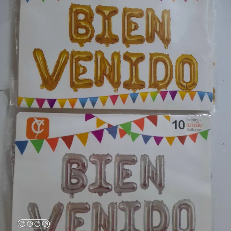 Cartel de bienvenida