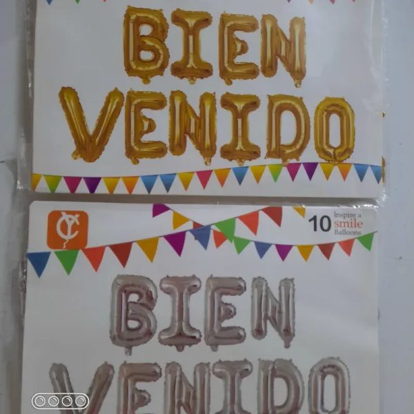 Cartel de bienvenida