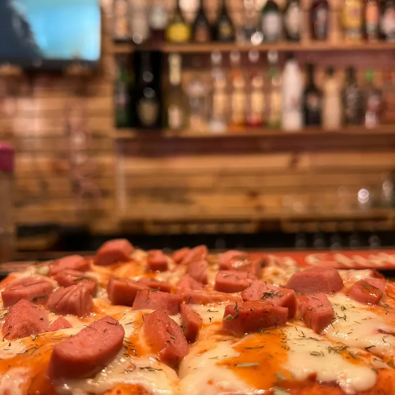 Pizza de salchicha
