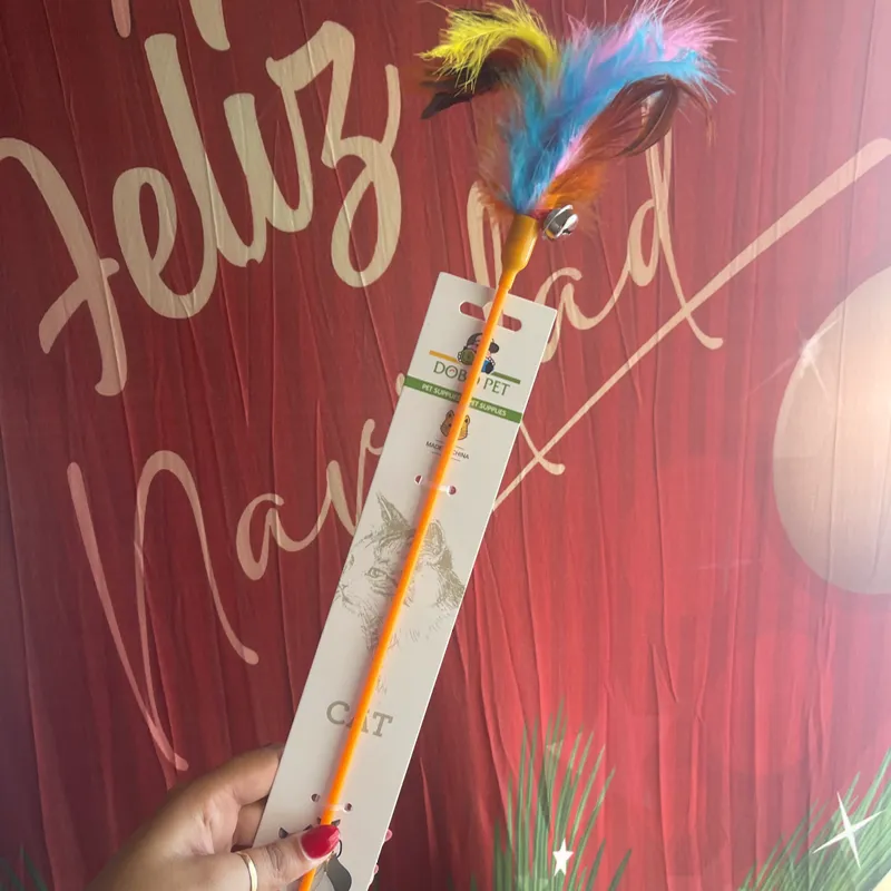 Juguete de plumero para gatos