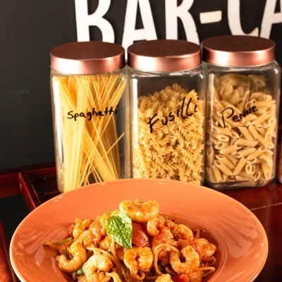 Pasta con Camarones