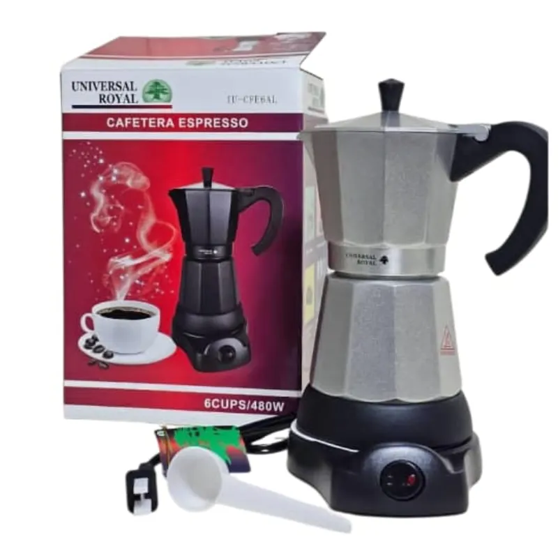 Cafetera eléctrica 6 tazas universal Royal