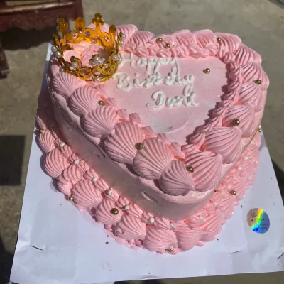 Panetela en forma de corazón