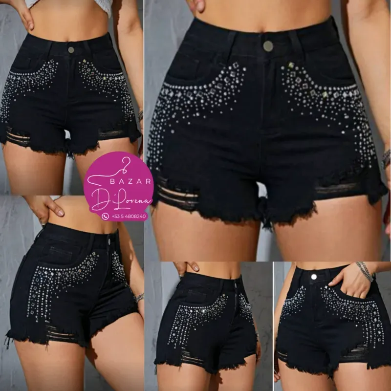 Short con adorno en piedras