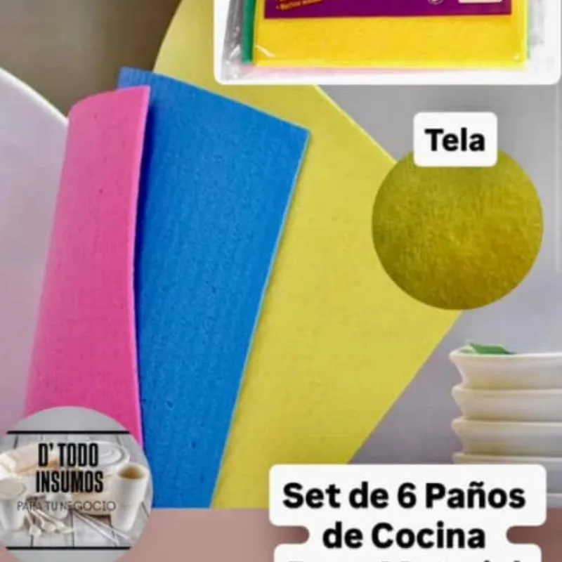 Set Paños Limpieza p/Cocina/6u
