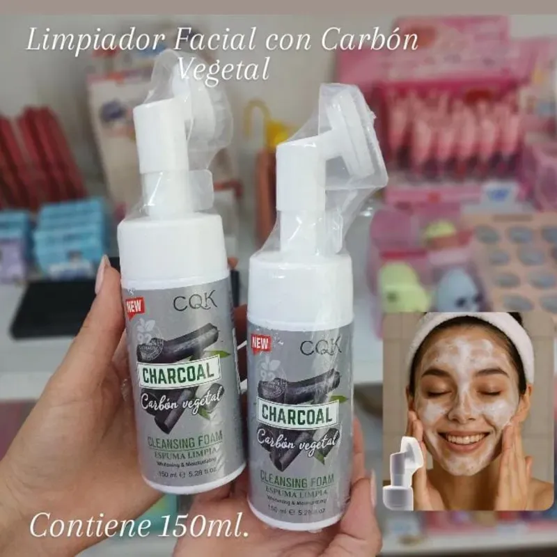 Limpiador Facial en espuma con Carbón Vegetal