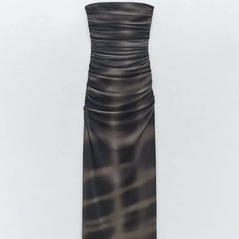 VESTIDO ESTAMPADO TUL PALABRA HONOR