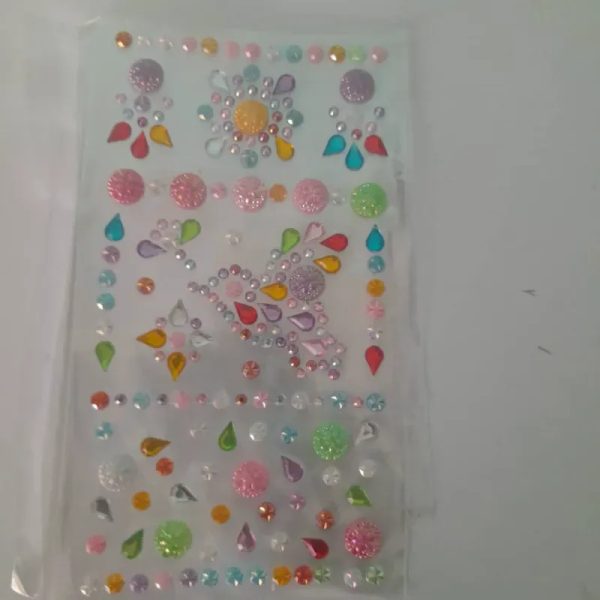 Stickers medias perlas varias formas varios colores 4