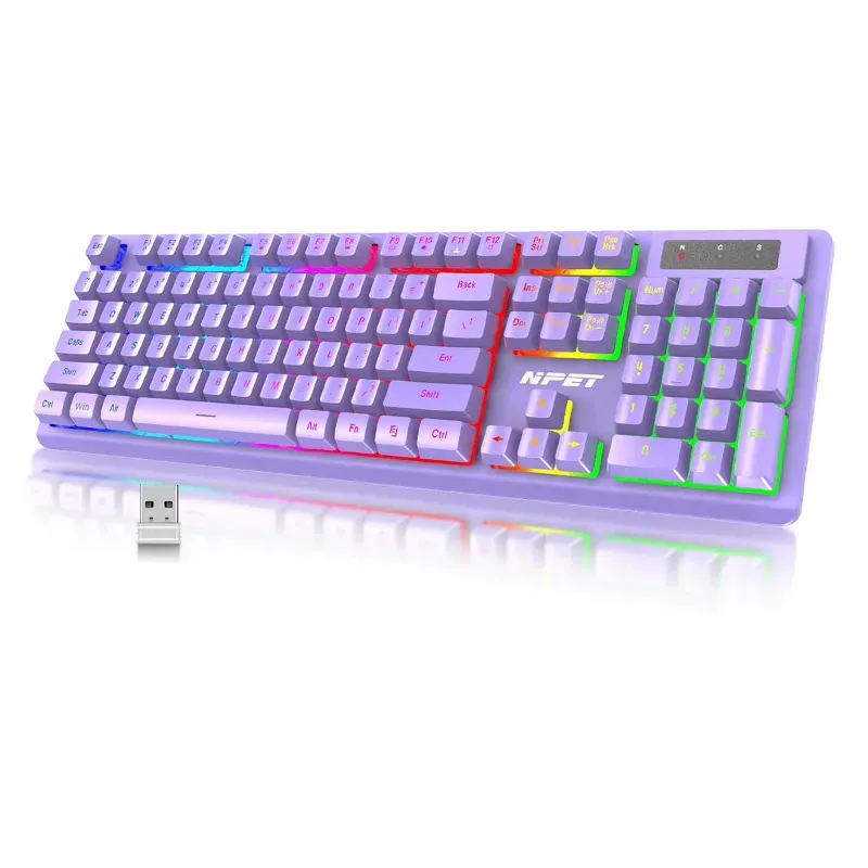 Teclado  NEPT® ⌨️ Mecánico ️‍ 3 juegos RGB