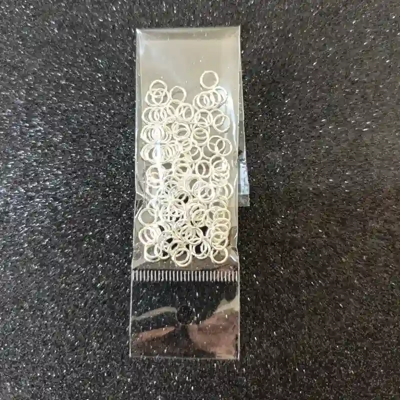 Argolla plateada de 6mm (0. 9x6 AR-A)