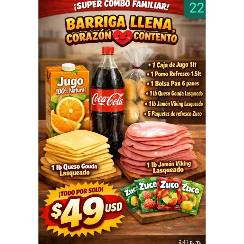 Combo #22(Pan y Sabor)