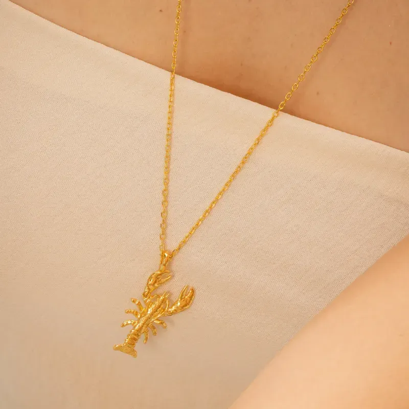 Collar Langosta + Aretes