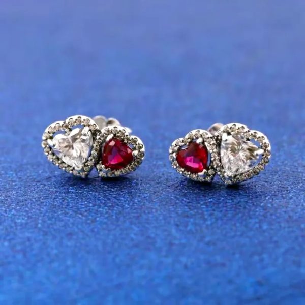 Aretes Pandora corazones