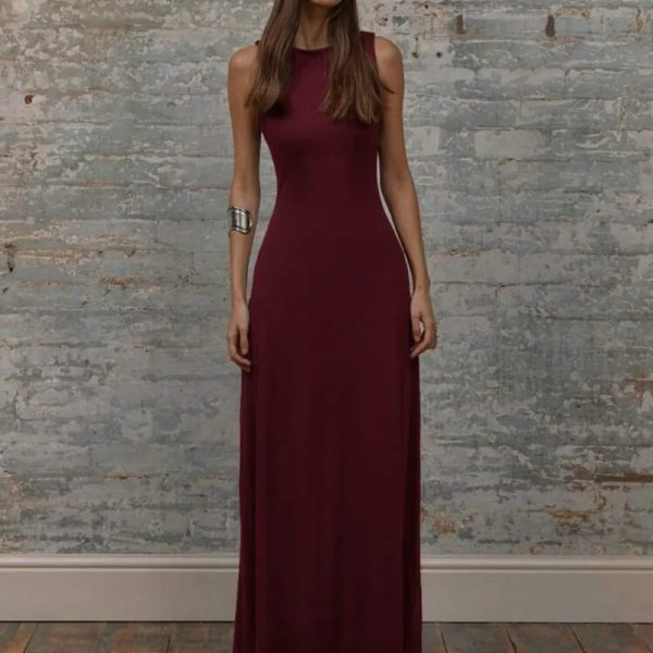 Vestido largo ajustado