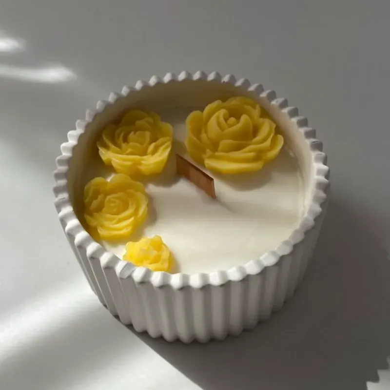 Vela Aromática en Base de Yeso