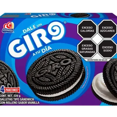Caja de galletas de chocolate Giro