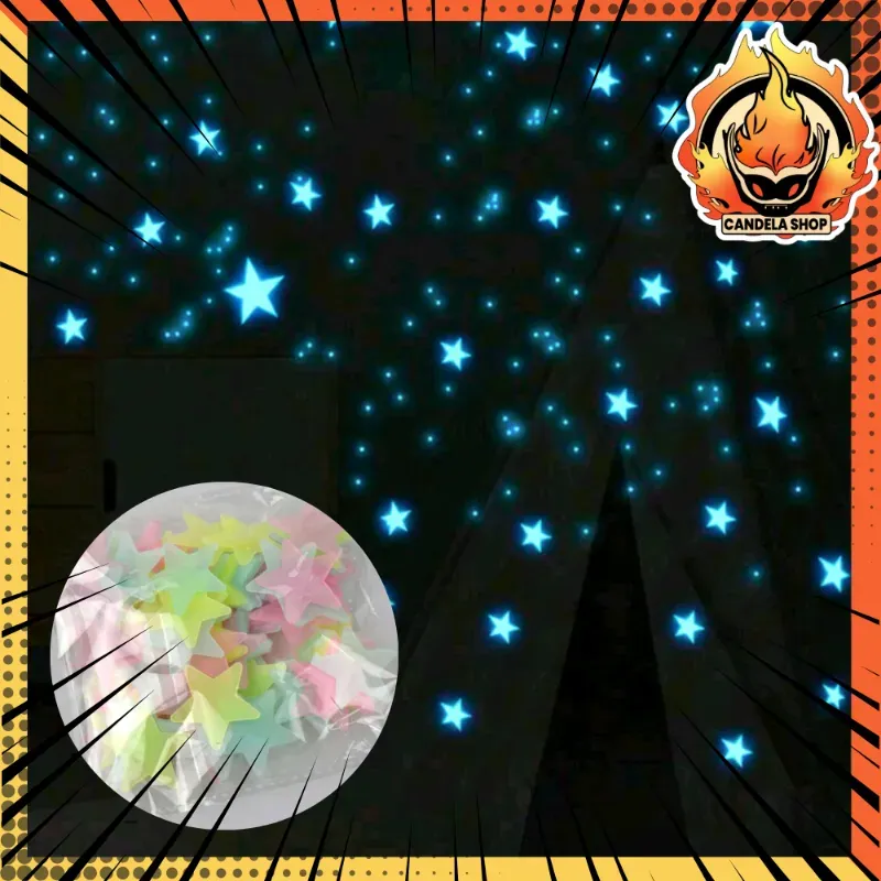 ✨️ ¡ESTRELLAS PARA EL TECHO FLUORESCENTES! ✨️