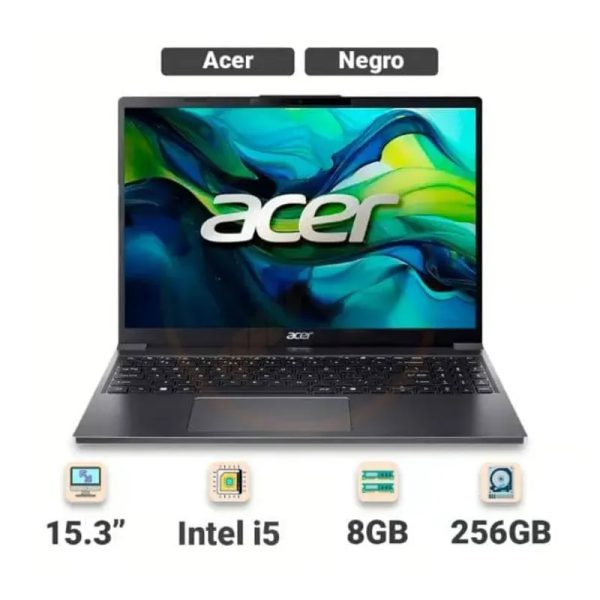  Laptop Acer Aspire Go 15 – 15.3” WUXGA / Intel Core i5 / 8GB RAM / 256GB SSD (Nueva)