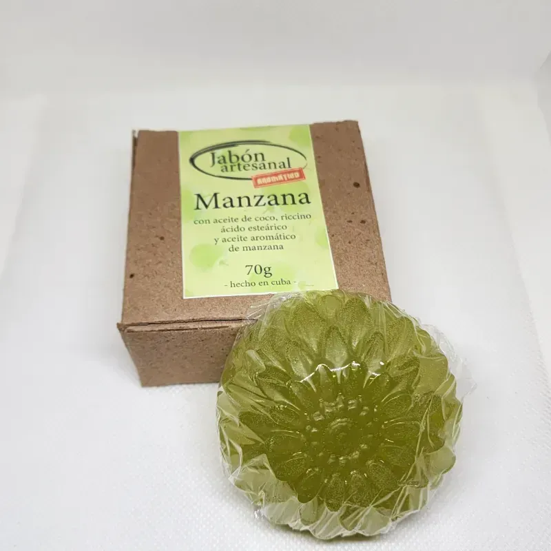 Jabón de manzana en base de glicerina