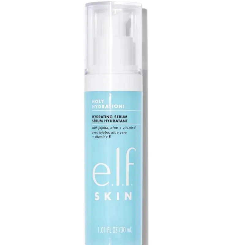 e.l.f. SKIN Holy Hydration! Suero hidratante, fórmula ultra hidratante, fortalece y protege la piel, 1.01 fl oz, 1.0 fl oz