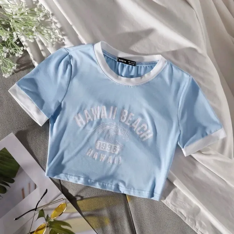  Camiseta Hawaii — Azul