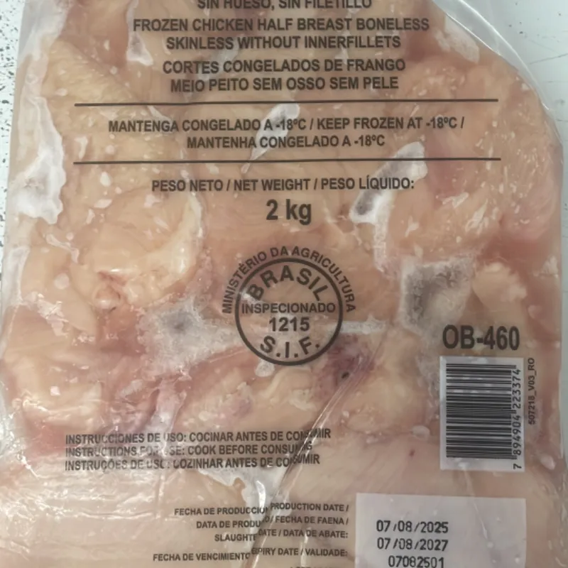 Pechuga de pollo 2kg