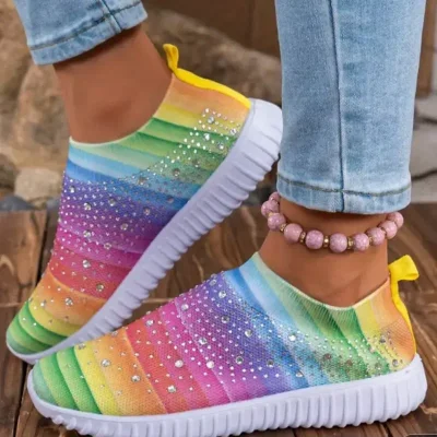 TENNIS MULTICOLORES CON PIEDRAS NUM 9.5