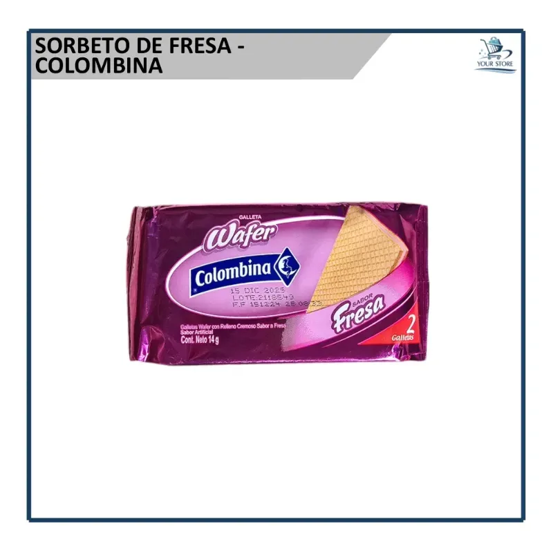 Sorbetos de Fresa - Colombina (14g)