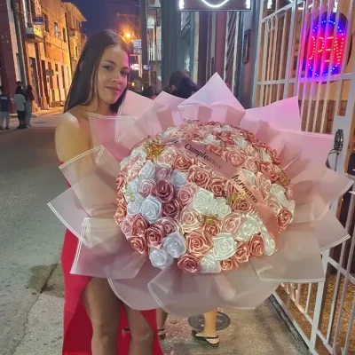 Entrega de ramo extra grande 