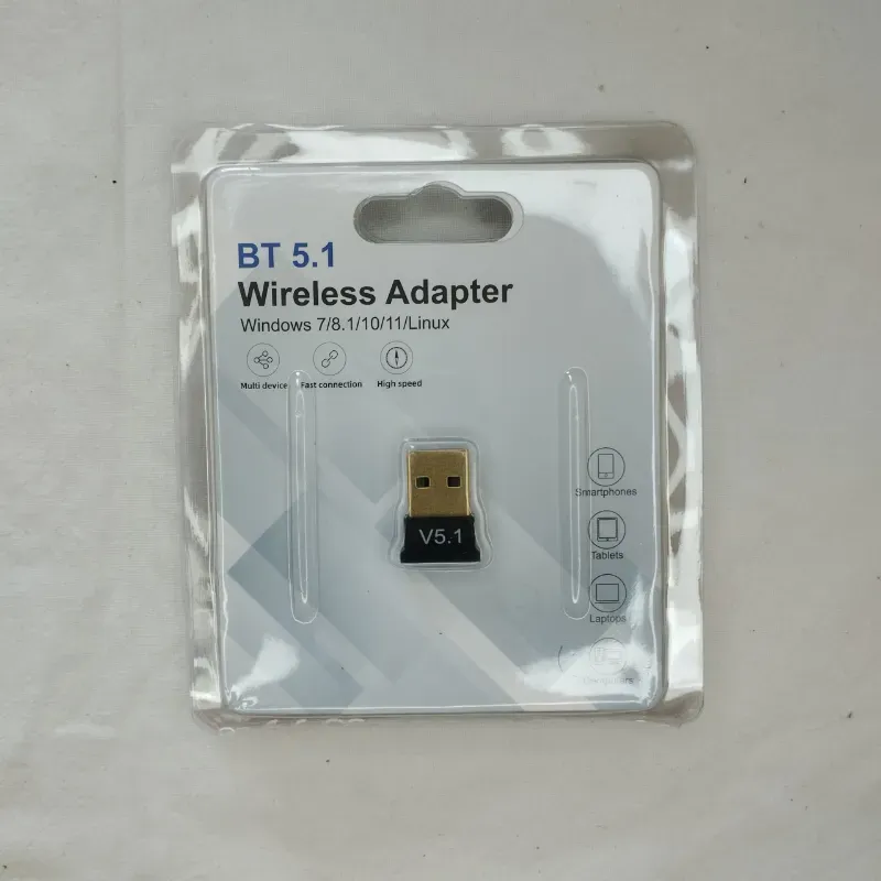 Adaptador USB BT conveniente y práctico versión v5.1 portátil y compacto para el hogar