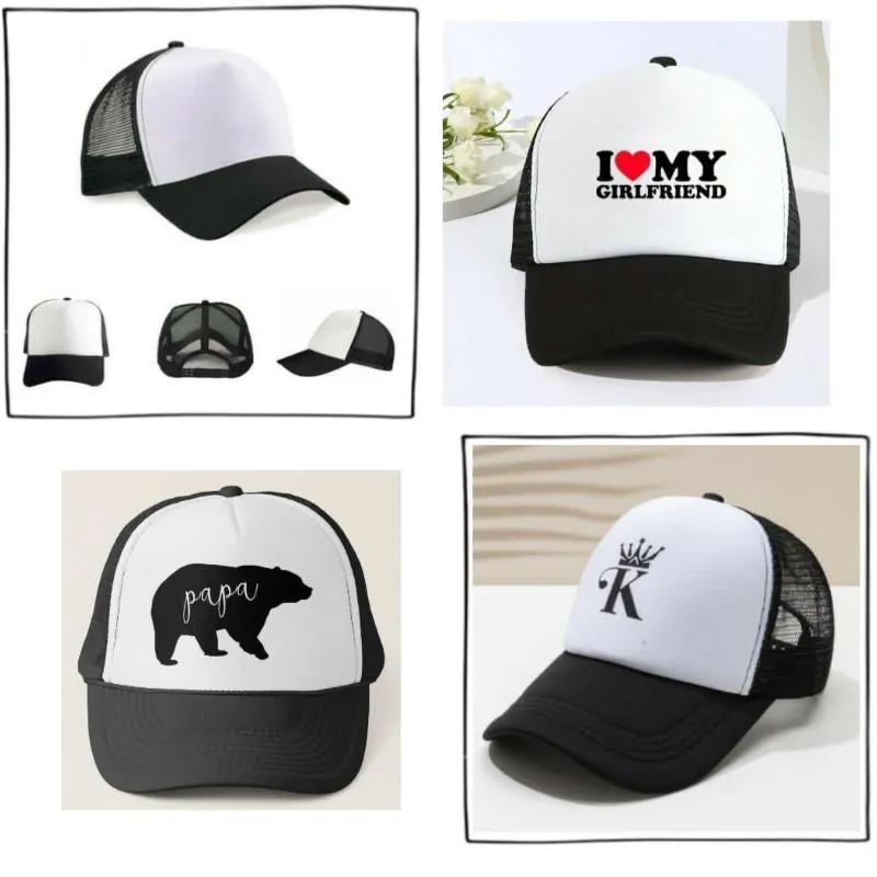 Gorra blanco y negra