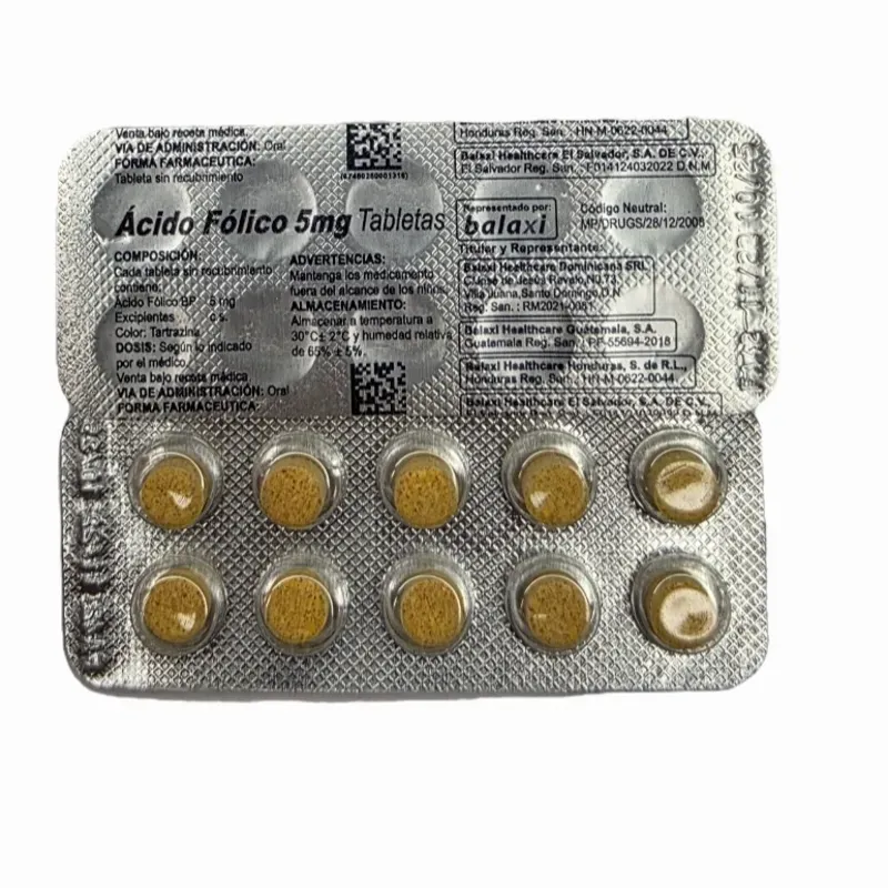 Acido folico (5mg 10t) (vence/10/2028)