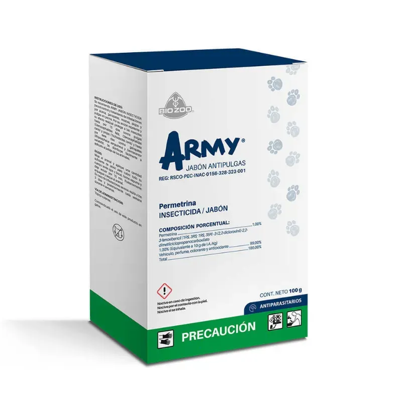 JABÓN ARMY ANTIPULGAS