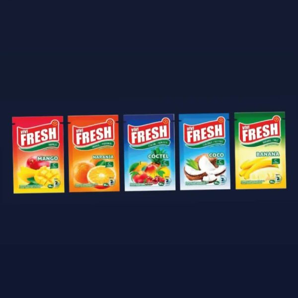 Caja de sobres de refresco .