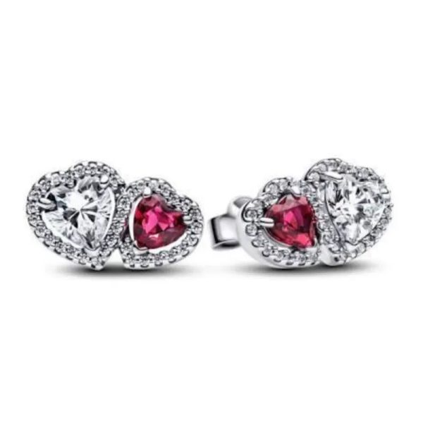 Aretes de Doble Corazón