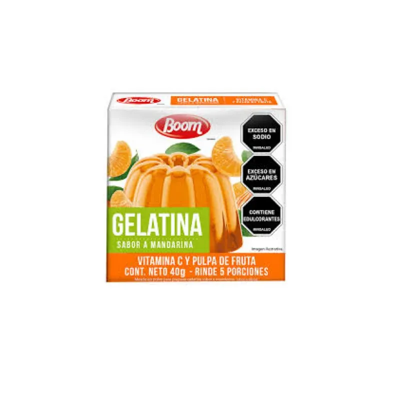 Gelatina Sabor a Mandarina 40g