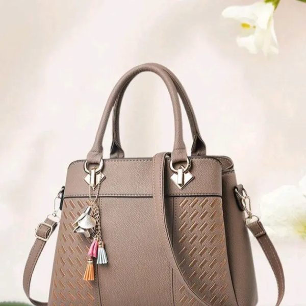 Bolso elegante doble asa con adorno